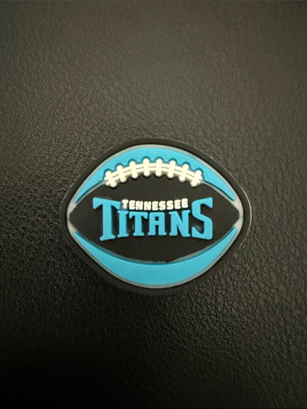 Tennessee Titans Football croc charm - Blue/Black